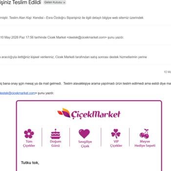 Teslim Edildi Görünen Sipariş Gerçekten Teslim Edilmedi Ve Müşteri Hizmetine Ulaşılamıyor