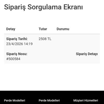 Sipariş Edilen Perde.com Ürünleri Gönderilmedi Ve Ödeme İade Edilmedi