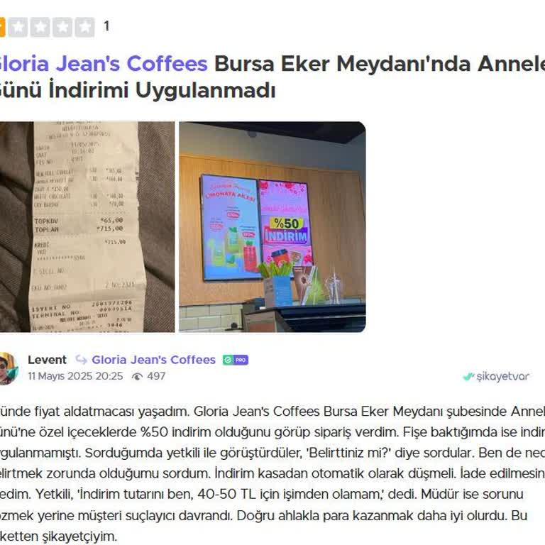 Gloria Jeans’te Kampanya Bilgilendirmesi Eksikliği Ve Aşırı Ücretlendirme