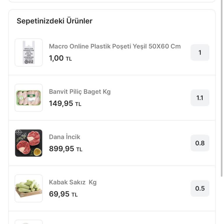 Eksik Et Ürünü Nedeniyle Sipariş İptali Ve Yeniden Teslimat İsteği