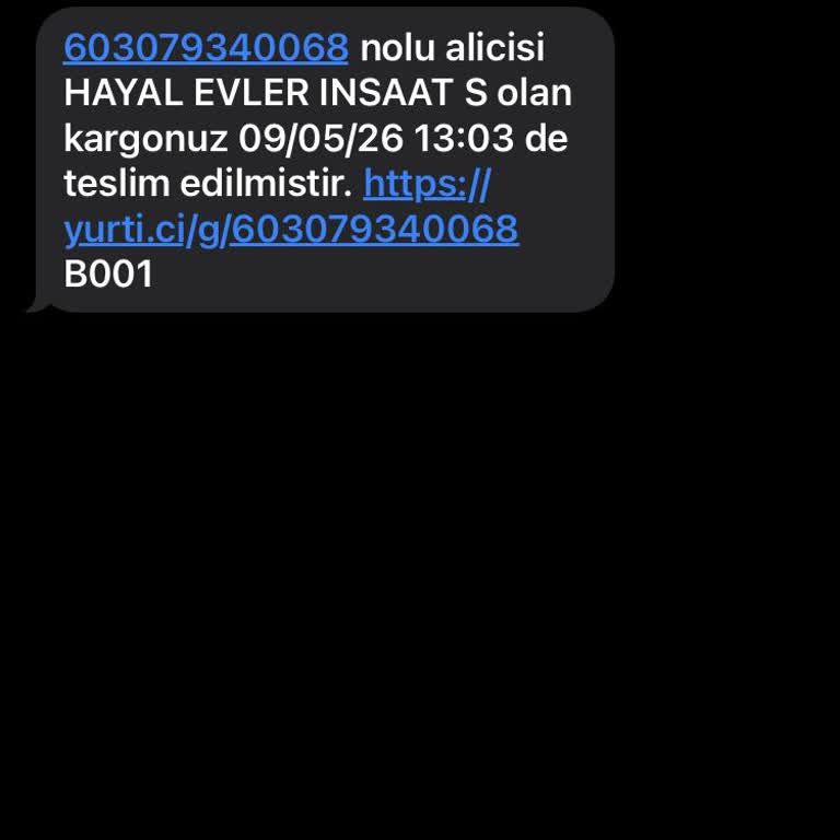 Teslim Edilmediği İçin 720 TL'lik İade Talebi
