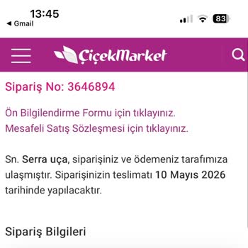 Ankara Etimesgut'a Çiçek Teslim Edilmedi, Müşteri Hizmetleri Ulaşılamıyor