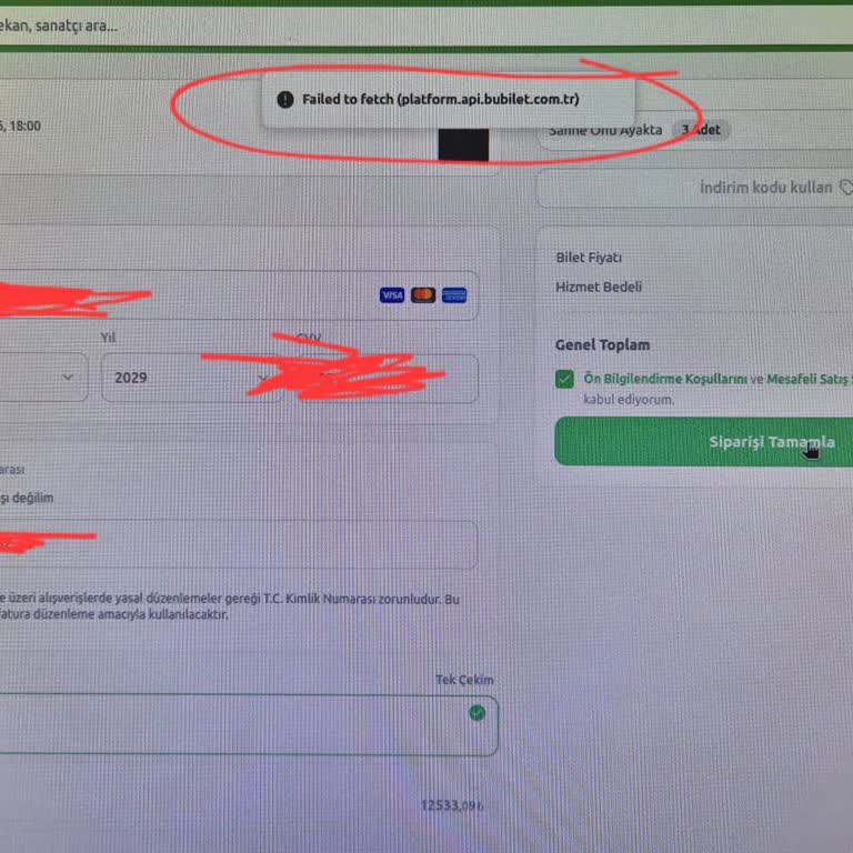 Bubilet’te Ödeme Hatası Nedeniyle Şebnem Ferah Konseri Bileti Alınamıyor
