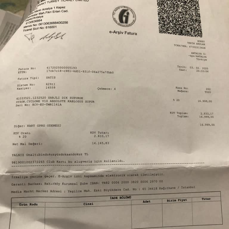 Garanti Kapsamındaki Dyson Süpürge Tekrar Arızalandı, Değişim Talebi