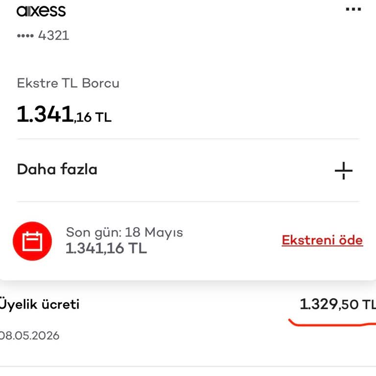 Axess Kart Aidatı Tam İadesi Talebi Ve Yarım İade Uygulaması Haksız