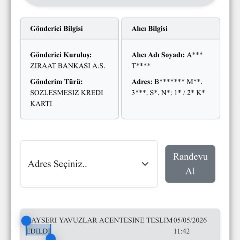 Ziraat Bankası Kredi Kartı Teslim Edilmedi Ve Kuryenet Müşteri Hizmetine Ulaşılamıyor