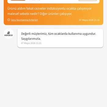İndüksiyon Tabanı Olduğu Söylenen Cezve Seti Çalışmıyor Ve Çözüm Sunulmadı