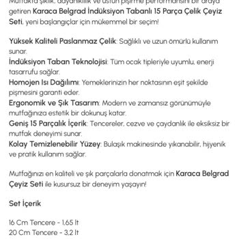 İndüksiyon Tabanı Olduğu Söylenen Cezve Seti Çalışmıyor Ve Çözüm Sunulmadı