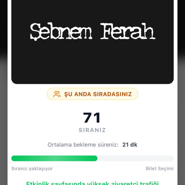 Bilet Satışı Sırası Adil Değil Sahne Önü Bileti Alınamıyor
