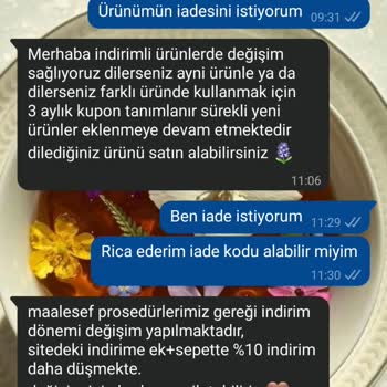 İade İstediğimde Kupon Şartı Koyulması Ve Geri Dönüş Yapılmaması