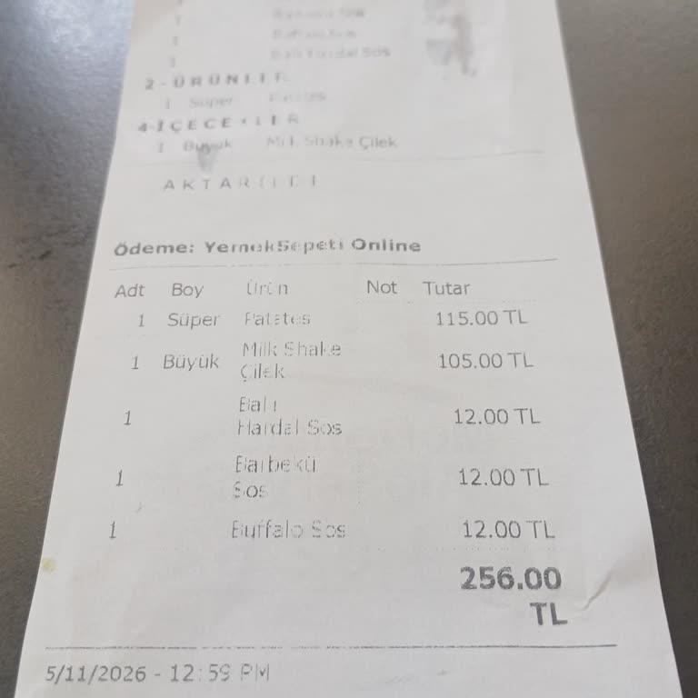 Yemeksepeti Ve McDonald's Dedeman Şubesinde Düşük Kaliteli Sipariş Ve Çözüm Sunulmaması