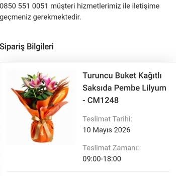 Anneler Günü Çiçeği Teslim Edilmedi Ve 1149 TL Ücret İadesi Yapılmadı