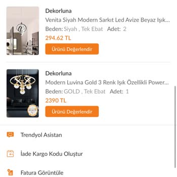 Yanlış Kargo Ve Eksik Avizeler İçin Acil Çözüm Talebi