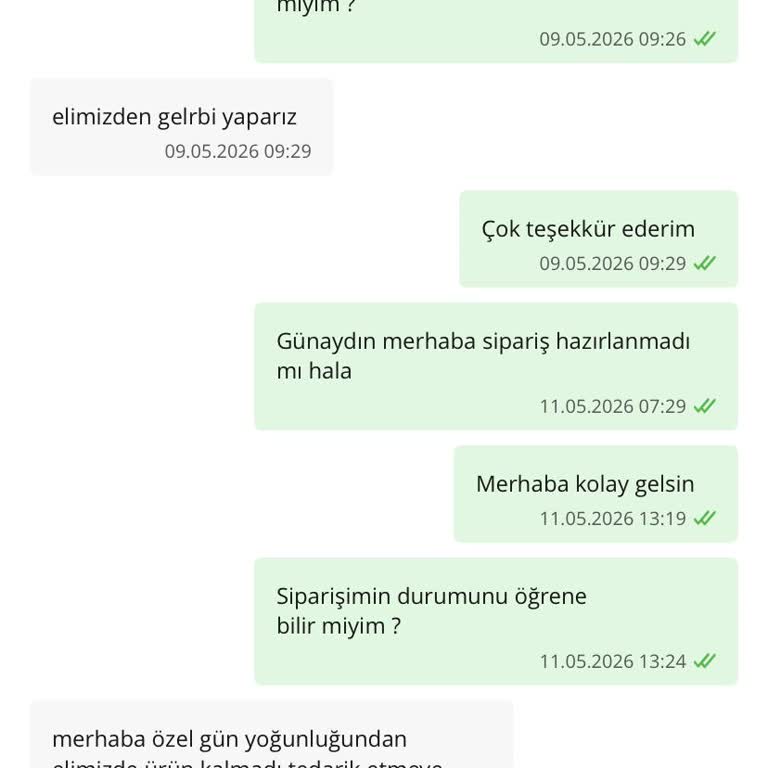 Özel Gün İçin Planlanan Siparişin Teslim Edilememesi Ve Acil Çözüm Talebi