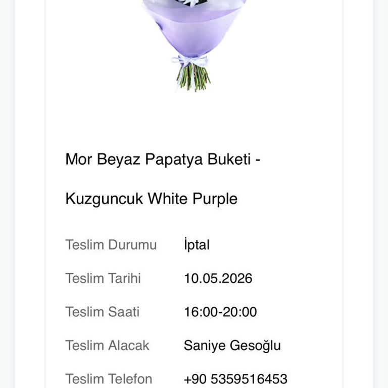 Siparişim Bilgilendirme Yapılmadan İptal Edildi Ve 900 TL İade Almadım