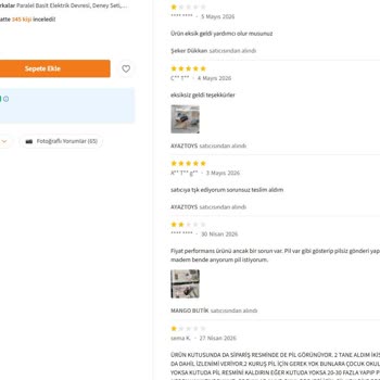 Trendyol’da Pilli Olması Gereken Ürün Pilsiz Geldi, Çözüm Sağlanmadı