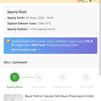 Çiçek Sepeti Anneler Günü Orkide Siparişi Teslim Edilmedi Ve Fiyatı Artırıldı