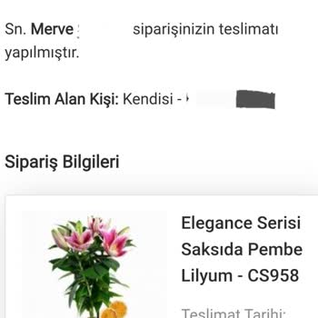 Teslim Edildi Dediği Çiçek Ulaşmadı Ve Tam İade İstiyorum