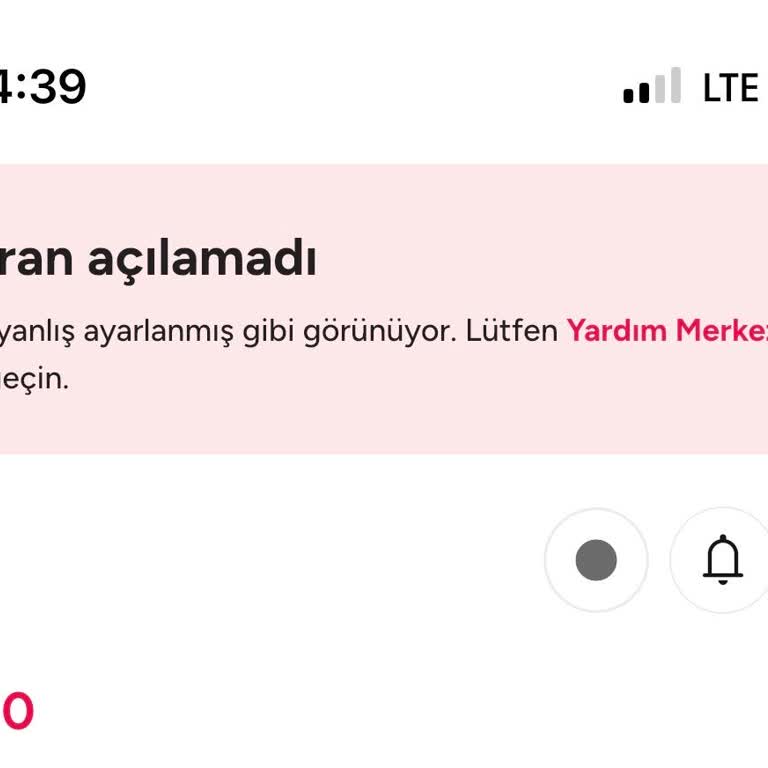 Yemeksepeti Restoran Panelimin Açılmaması İşletmemi Zarar Veriyor