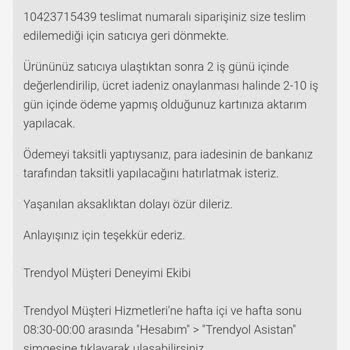 Siparişlerim İptal Edildi Ve Bir Siparişim Aylarca Teslim Edilmedi