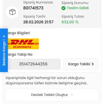 Bozuk Filament Değişiminde DHL Yanlış Teslimatı ve Uzun Süreli İade Sorunu