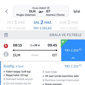 Fiyat Düşüşü Nedeniyle Ödenen Tutar Ve Güncel Bilet Fiyatı Arasındaki Farkın İadesi Talebi