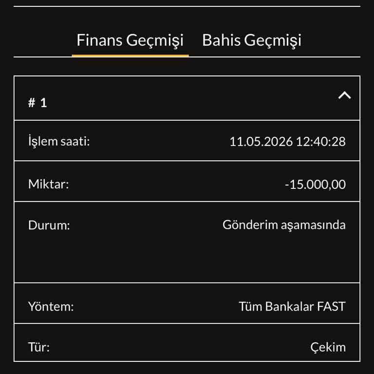 15.000 TL Çekim İşlemi 4 Saatte Duruyor, Canlı Destek Otomatik Cevap Veriyor