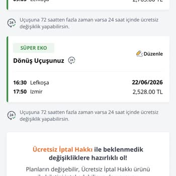 Erken Alınan Biletin Fiyatı Dört Bin TL Daha Yüksek Çıktı, İade Talebim