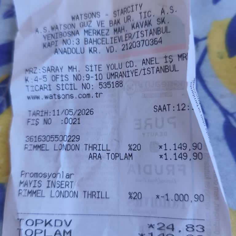 Watsons Mağazasına Ulaşılamıyor Ve Ruj Ürünü Su Gibi