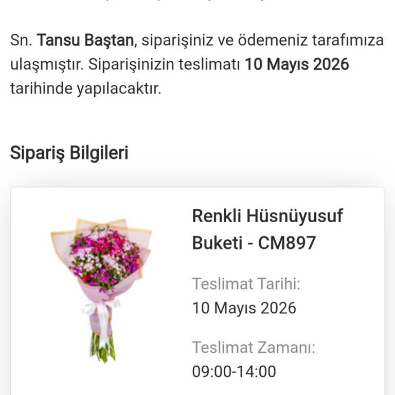 Cicekmarket.com'dan Anneler Günü Çiçeği Teslim Edilmedi Ve İade Alınamadı