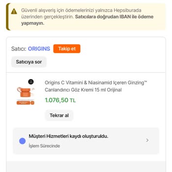 Stokta Görünen Göz Kremi Gönderilmedi Ve Müşteri Hizmetleri İlgisiz