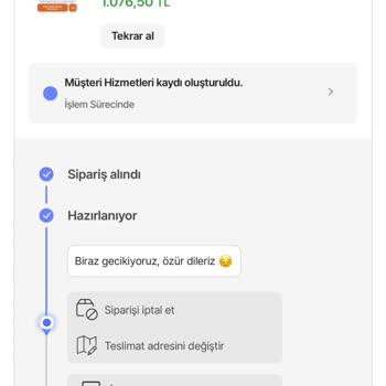 Stokta Görünen Göz Kremi Gönderilmedi Ve Müşteri Hizmetleri İlgisiz