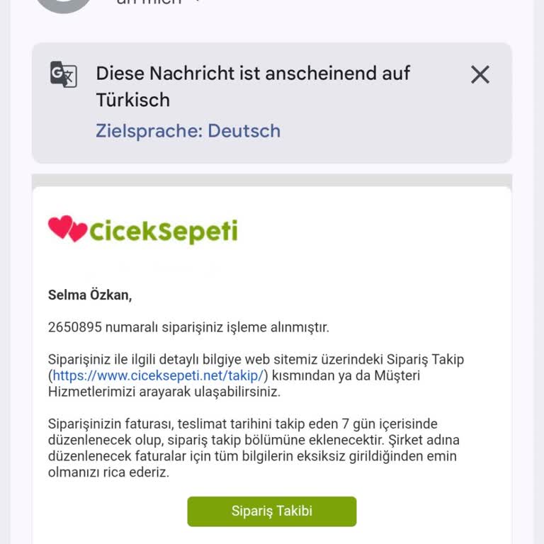 Teslim Edilmeyen Anneler Günü Çiçeği İçin Geri Ödeme Talebi
