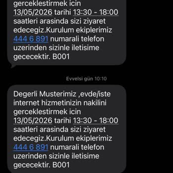 Türk Telekom Nakil İşlemi Sürekli Erteleniyor Ve Hizmet Sağlanmıyor