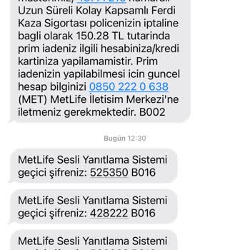 Metlife Zorla Satılan Sigortada Yetkisiz Çekim Ve Tam İade Talebi