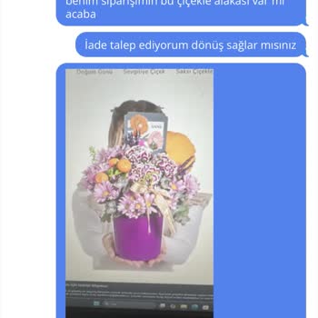 Siparişte Yanlış Renk Ve Solmuş Çiçekler İade Talebi