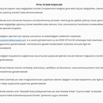 İnternet Sitesindeki 14 Gün Cayma Hakkı İfadesiyle Uymayan İade Reddi