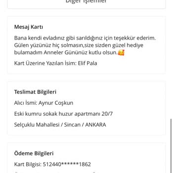 Teslim Edilmemiş Çiçek Siparişi Ve Kart İadesi Talebi