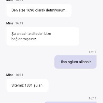 Sahte Site İddiası Ve 1800 TL Kayıp Ödeme
