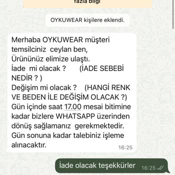 Oyku Wear Şikayeti