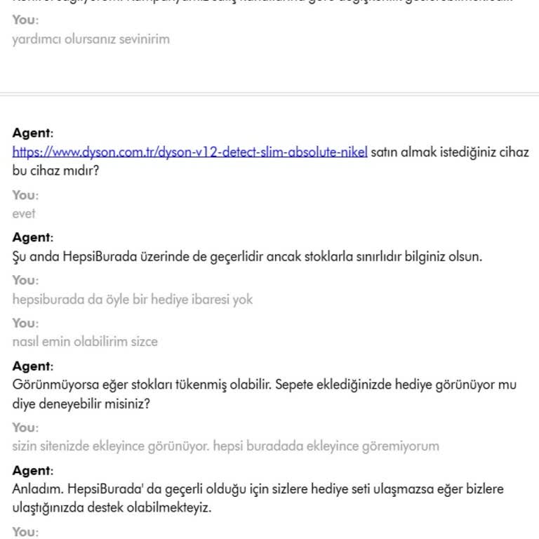 Dyson Türkiye'nin Sözünü Tutmaması Ve Hediye Seti Gönderilmemesi