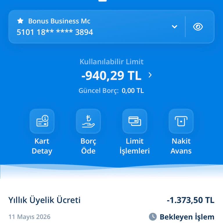 Denizbank Ticari Kredi Kartı İlk Yılda Aidat Kesintisi