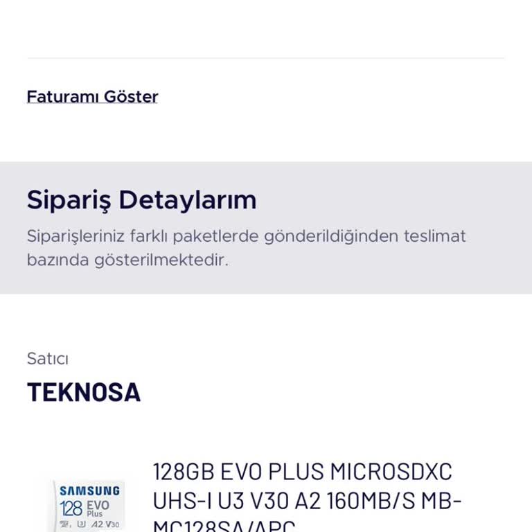 Teknosa SD Kart Siparişimin Uzun Süre Gecikmesi Ve Bilgi Eksikliği
