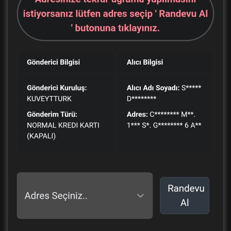 Kredi Kartım Dağıtıma Çıktı Ama Teslim Edilmedi Ve Kuryenet Yanıltıcı Bilgi Veriyor