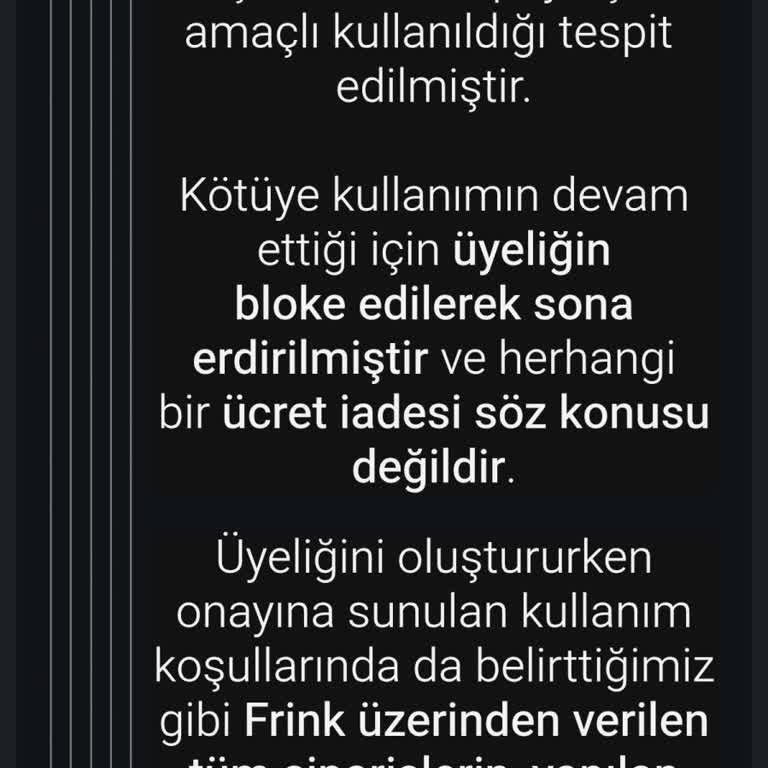 Frink Kahve Üyeliğinin Haksızca İptali Ve Hesabımın Tekrar Aktifleştirilmesi