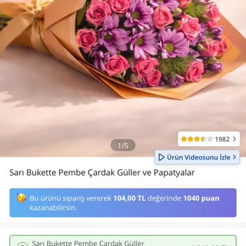 Çiçek Sepeti'nden Aldığım Buket Görselle Uyuşmuyor Ve Müşteri Hizmetlerinden Cevap Gelmedi