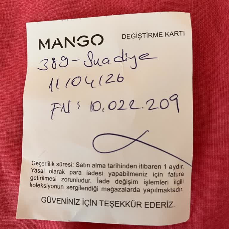 Mango Mağazasında Değişim Hakkı İptal Edildi