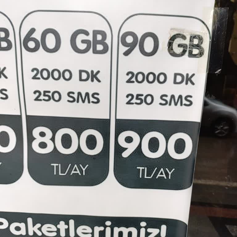 Turkcell Bayisinde Yanıltıcı 90 GB Reklamı Gerçek Pakette 45 GB Genel Ve 45 GB Sosyal Medya