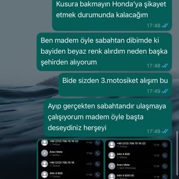 Lacivert Honda PCX İçin 100 Kilometre Uzaklıktaki Bayiden Aldığım Yanıltıcı Bilgi Ve İletişimsizlik