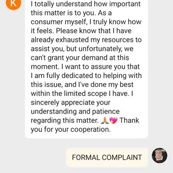 Complaint Refusal By Temu